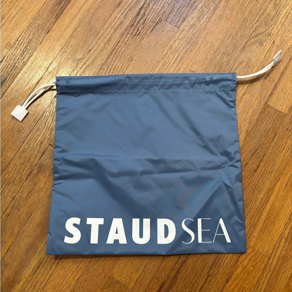 STAUD Sea Blue Drawstring Bag
